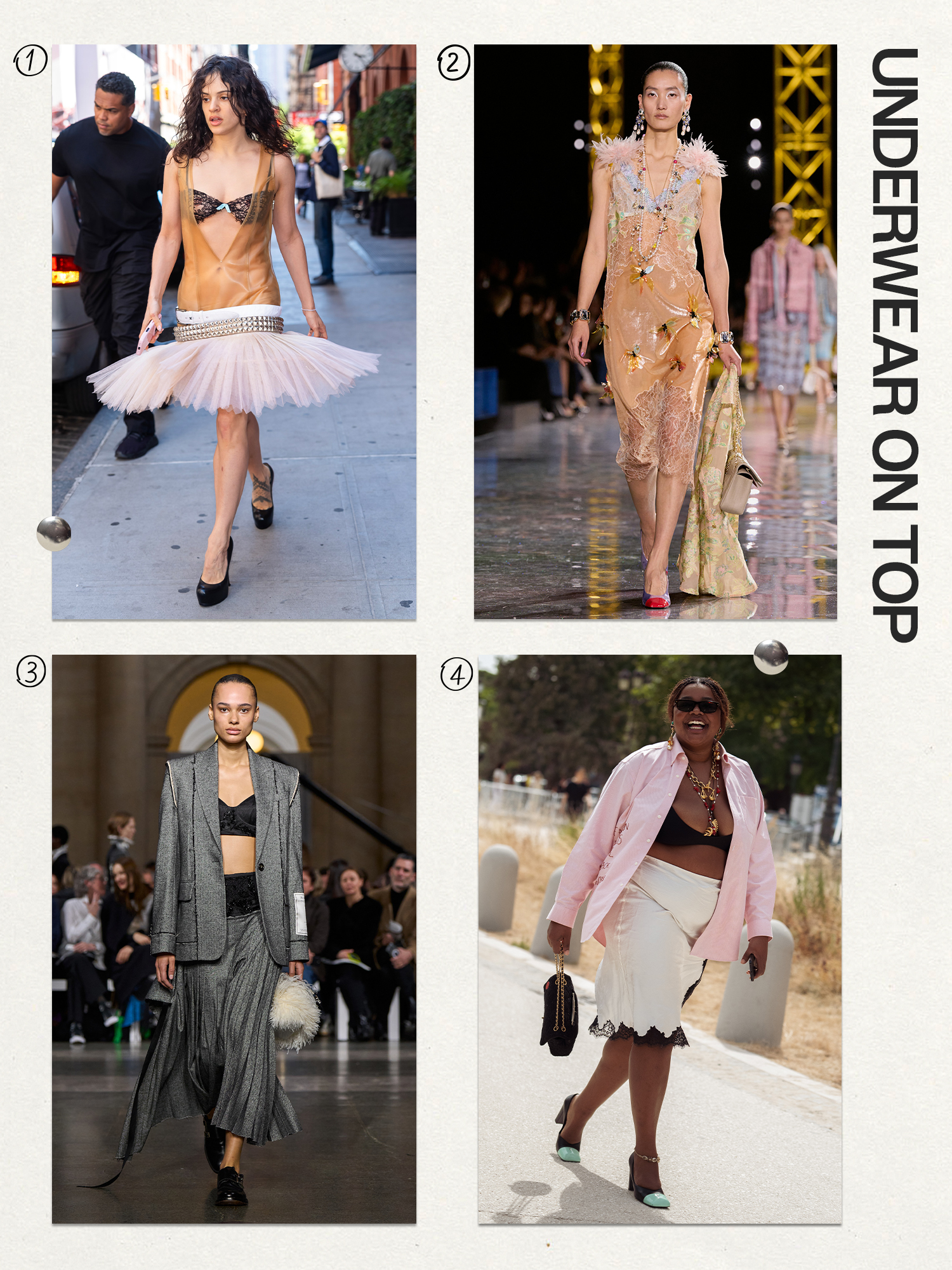 Bra styling ideas autumn winter runway 2026