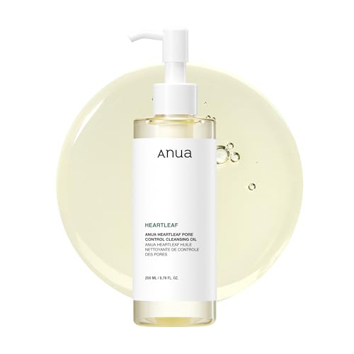 Anua Heartleaf Pore Control Cleansing Oil, Oil Cleanser for Face, Makeup Blackhead Remover, Korean Skin Care 6.76 Fl Oz(200ml)