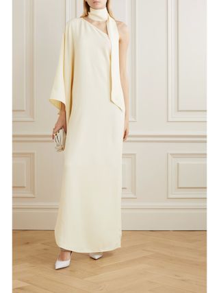 TALLER MARMO, + Net Sustain Ubud One-Shoulder Ruffled Crepe Gown