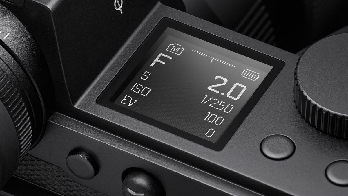 The Leica SL3 camera on a grey background