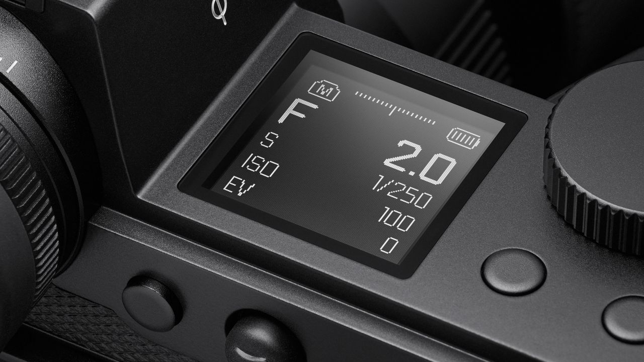 The Leica SL3 camera on a grey background