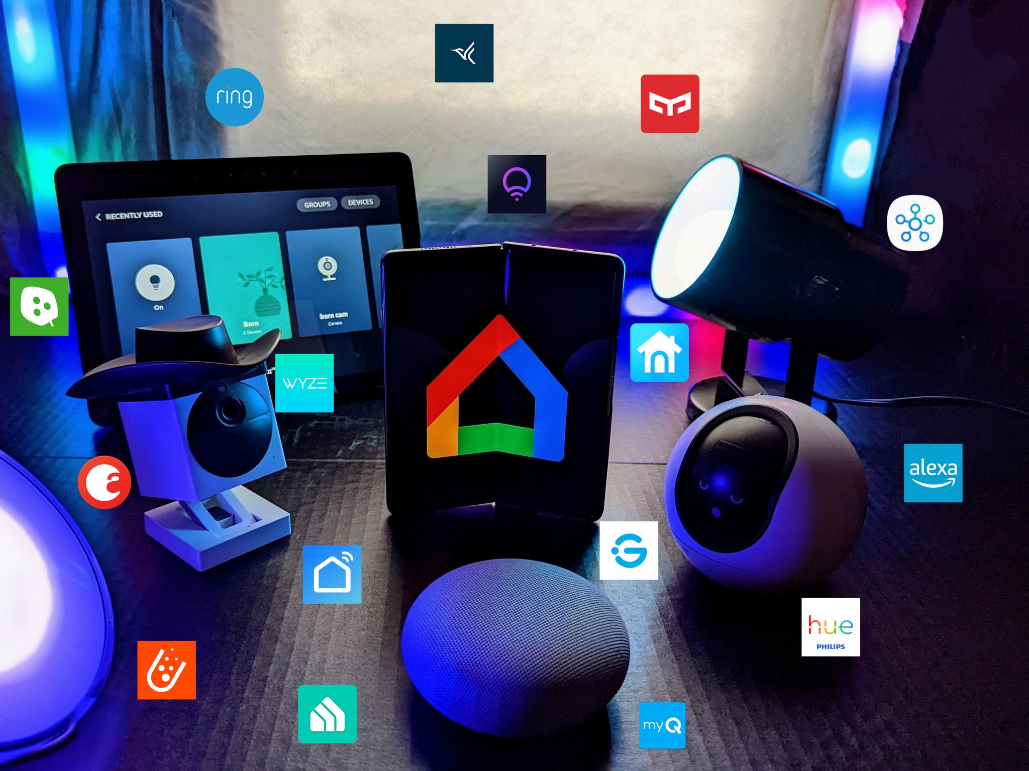 Akıllı Ev Cihazları Google Home Uygulaması Clutter Yaşam Tarzı