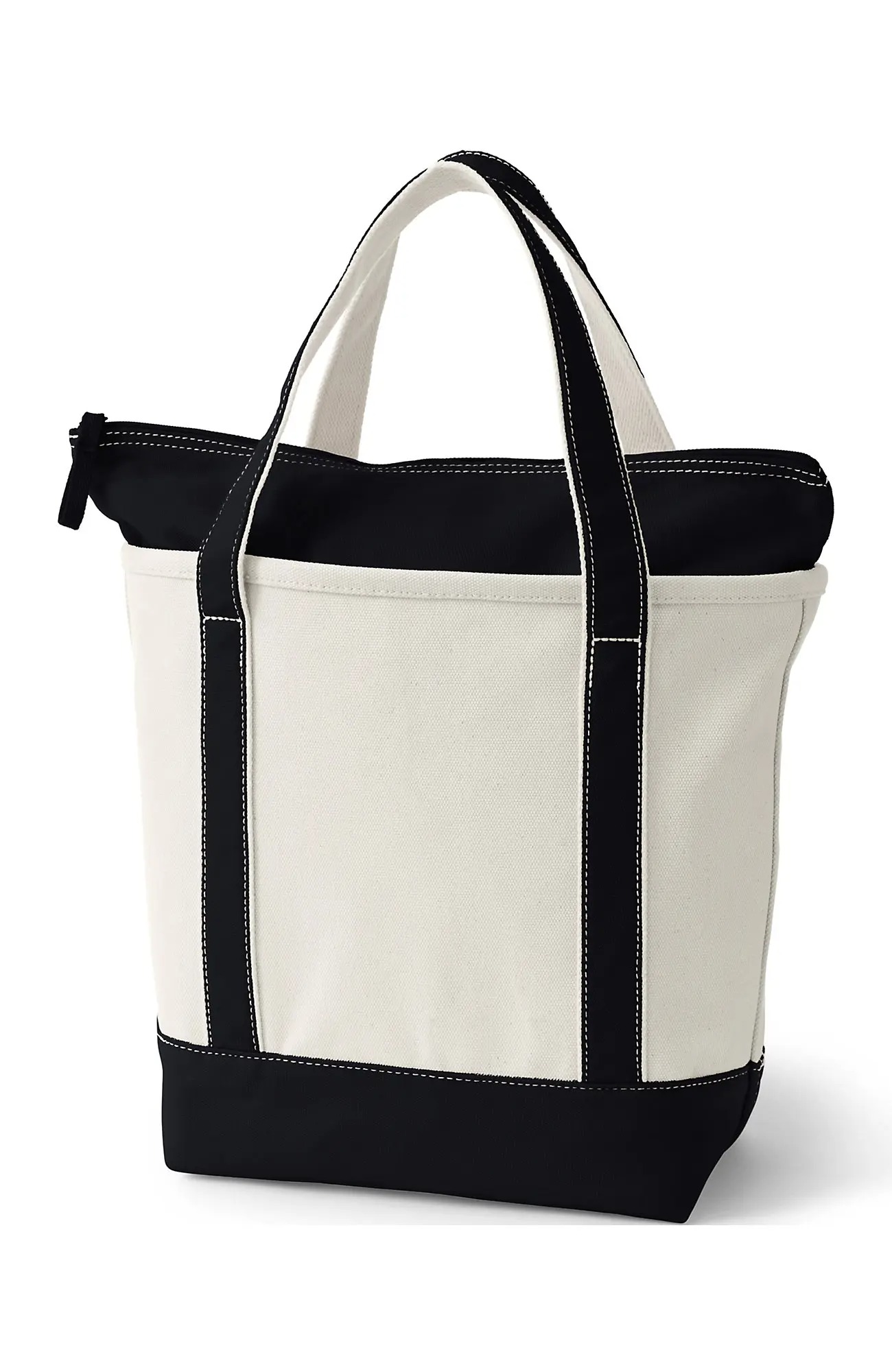 Lands' End, Zip Top Canvas Tote Bag