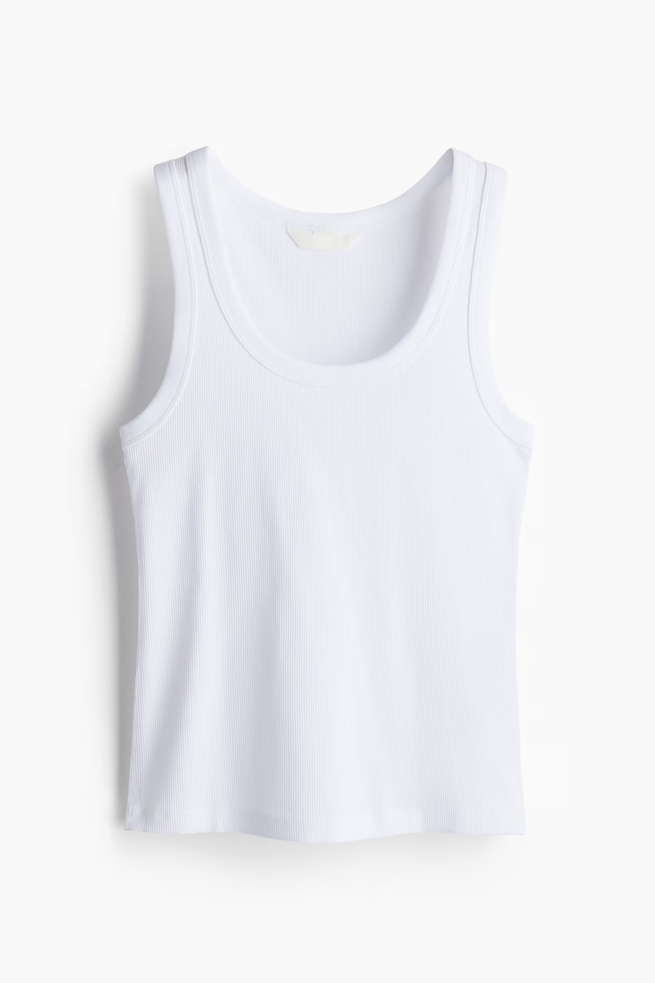 H&amp;amp;M, White Ribbed Vest