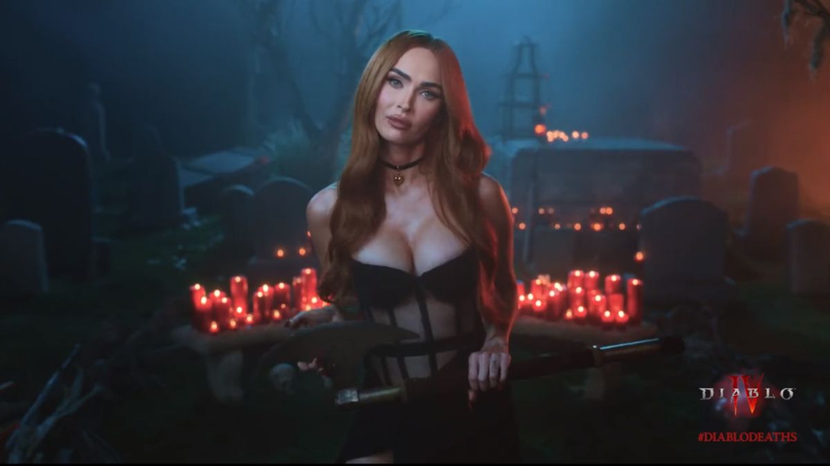 Megan Fox giving Diablo 4 eulogies