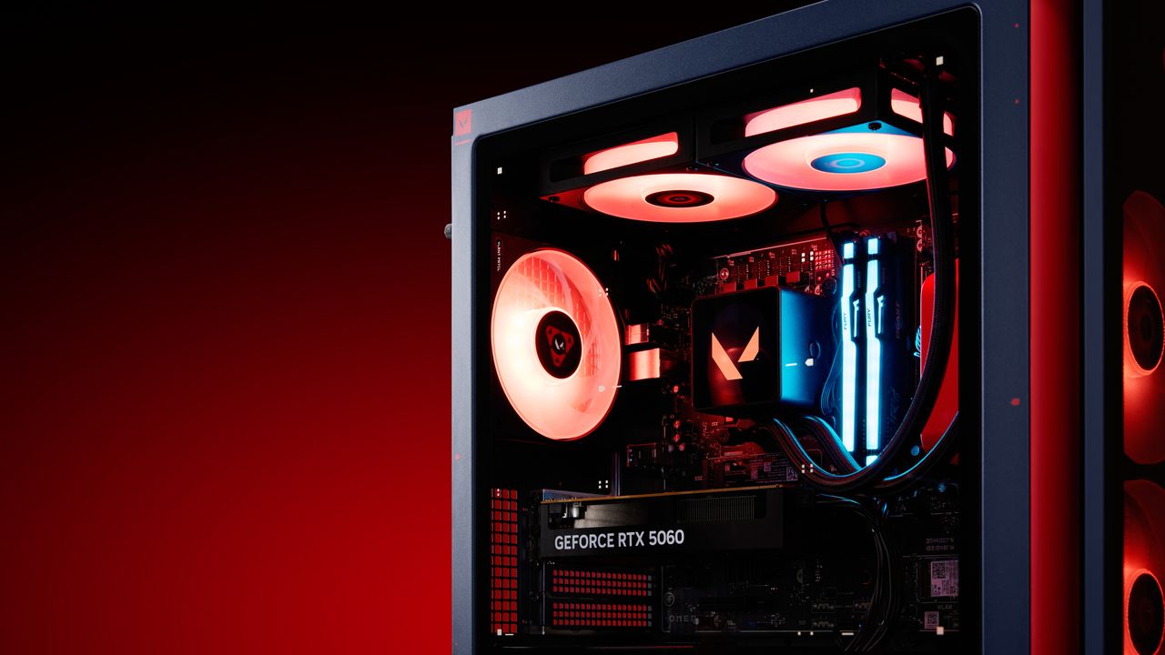 Image of the HP OMEN 35L VALORANT Limited Edition pre-built desktop gaming PC.