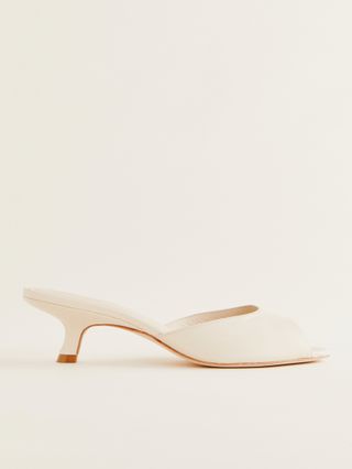 Winnie Peep Toe Heeled Mule