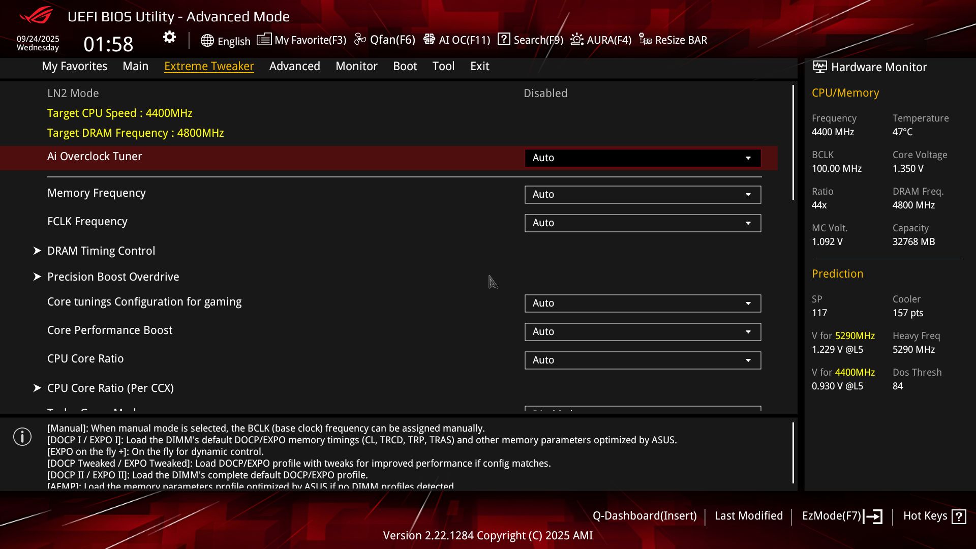 Asus ROG Crosshair X870E Extreme - BIOS Images