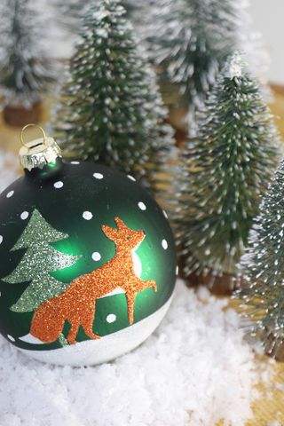 Painted Glass Fox Bauble, £4.50 by Gisela Graham