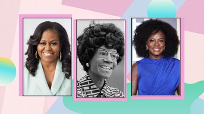 How to celebrate Black History Month 2023. Pictured: Michelle Obama, Shirley Chisholm and Viola Davis