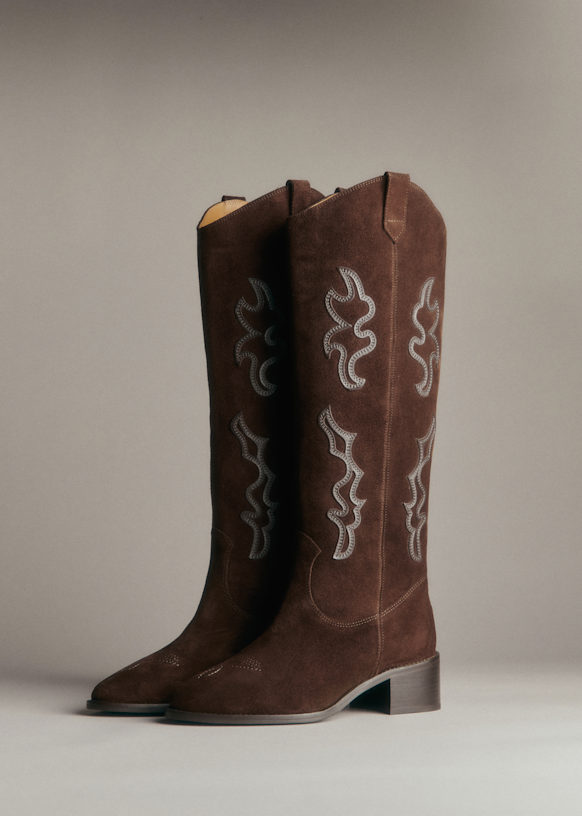 Jill Boots - Mocha - Bovine Leather - S&amp;eacute;zane