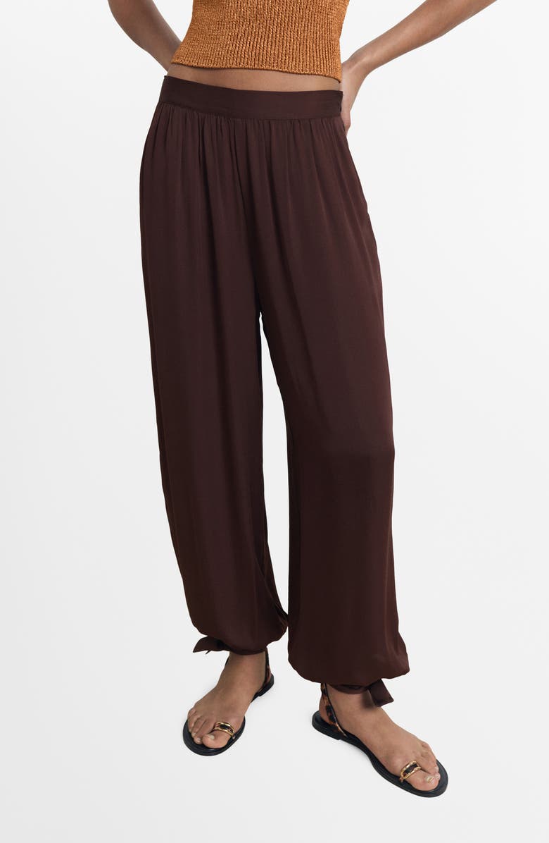 Tie Cuff Balloon Pants