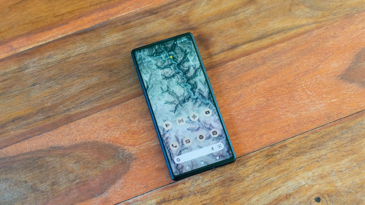 A photograph of the Google Pixel 6 on a table