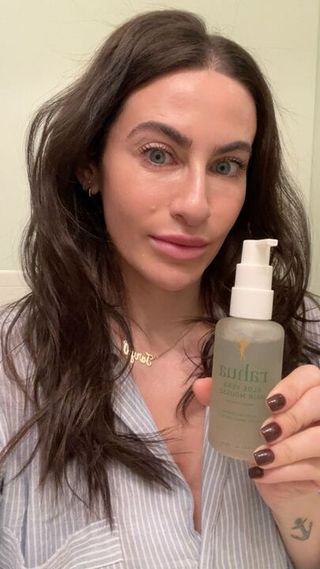 Taryn Brooke uses the Rahua Aloe Vera Hair Mousse