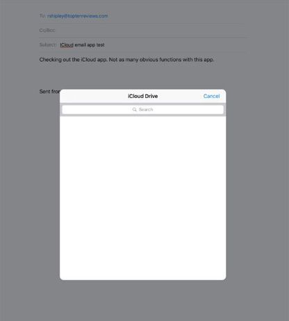 You can attach files from your cloud storage to outgoing messages.