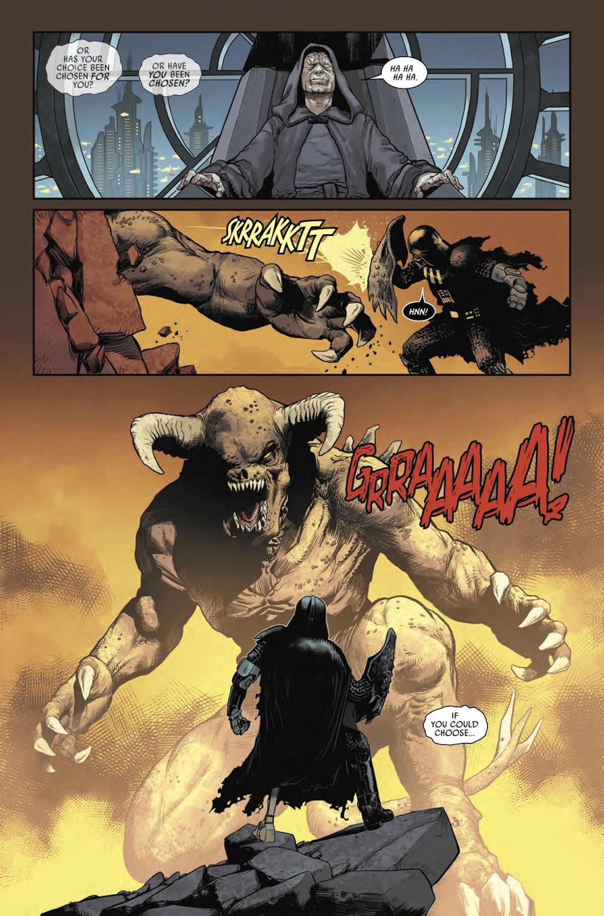 Page from Star Wars: Darth Vader #8