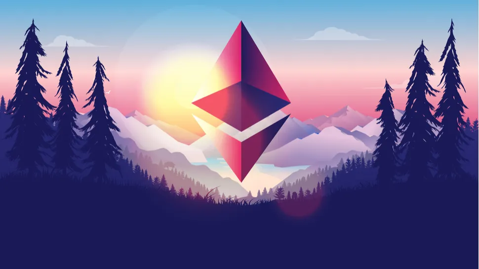 The logo of Ethereum, the blockchain on which the majority of NFTs reside. (Image credit: Shutterstock / Overearth)  |  From: techradar.com