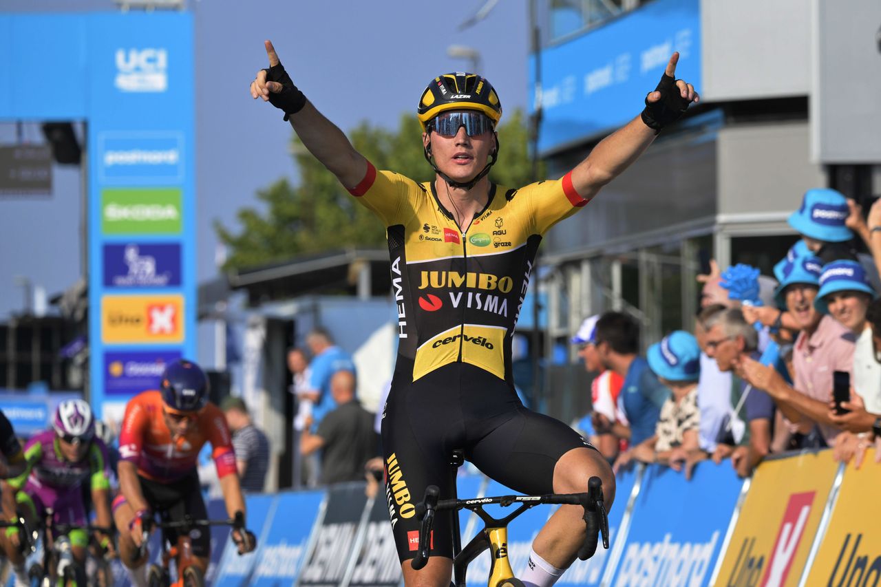 PostNord Danmark Rundt Tour of Denmark 2022 1st stage Allerod Koge 2226KM 16082022 Olav Kooij NED Team Jumbo Visma photo Szymon GruchalskiSprintCyclingAgency2022