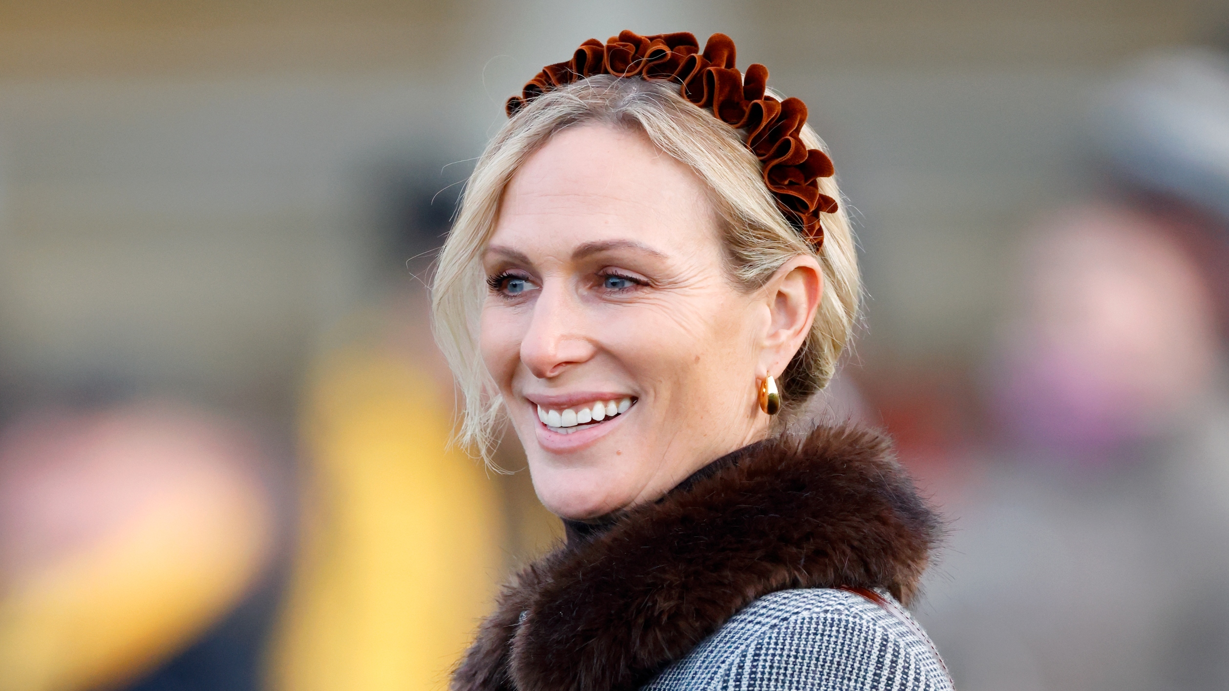 Zara Tindall attends Festival Trials Day at Cheltenham Racecourse on January 25, 2025