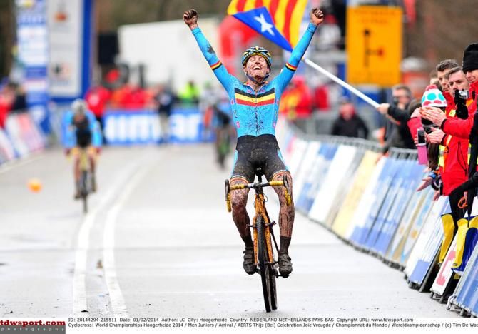 Thijs Aerts (Belgium) attacked on the last lap to win