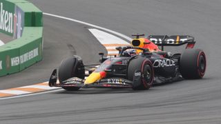 Max Verstappen of Red Bull Racing on track during the 2022 F1 Dutch GP.