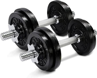 Yes4All Adjustable Cast Iron Dumbbell 50lb Set | was: $61.25 now $54.99 at Amazon