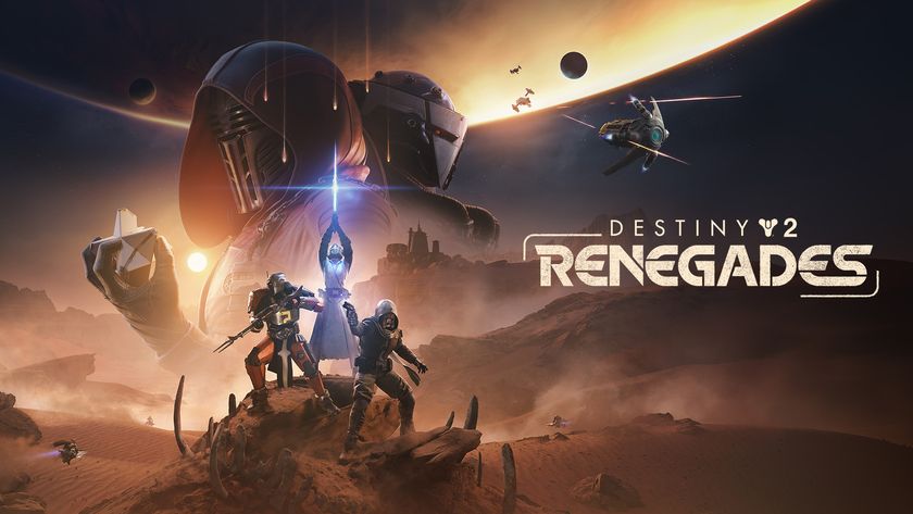 Destiny 2 Renegades key artwork showing a Star Wars movie poster-style arrangement of Destiny characters.