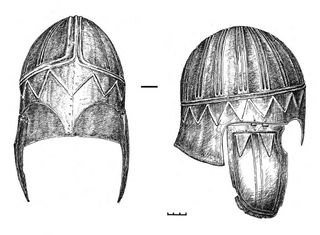 helmet of ancient warrior