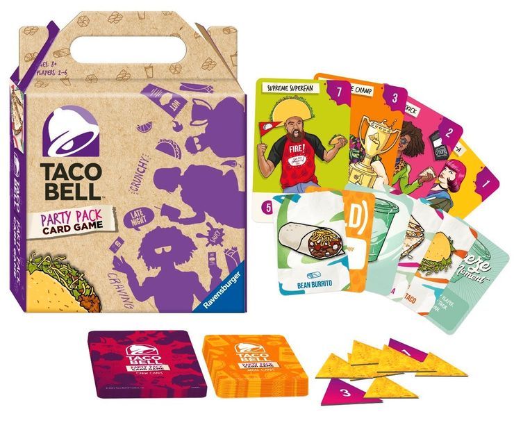 A pack shot to prove Taco Bell Party Pack Card Game is indeed real