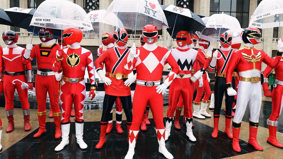 Powers Rangers in rainy New York