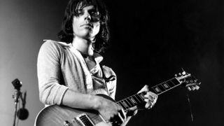 eff Beck of The Jeff Beck Group performs live on stage playing a Gibson Les Paul guitar at the Newport Jazz Festival in Newport, Rhode Island on 4th July 1969.