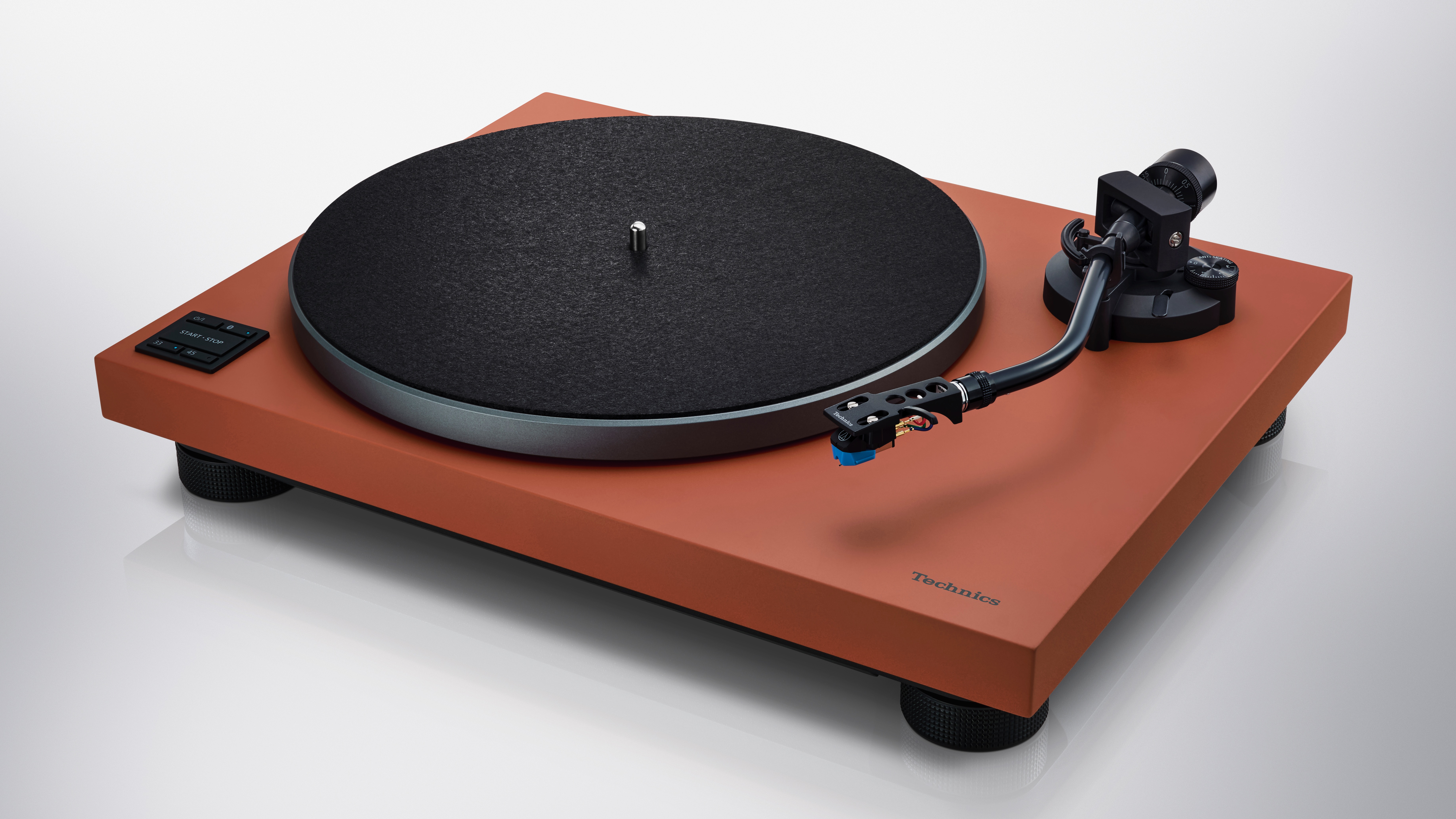 Technics SL-40CBT turntable in terracotta finish