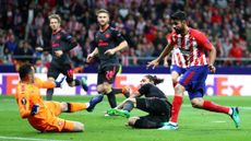 Diego Costa goal Atletico Madrid Arsenal Europa League