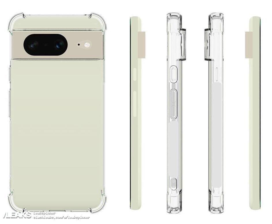 Google Pixel 8 protective case render
