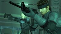 Solid Snake and Raiden, ready for combat.