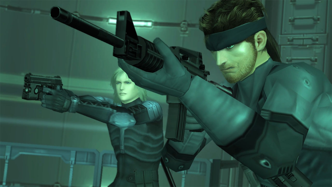 Solid Snake and Raiden, ready for combat.