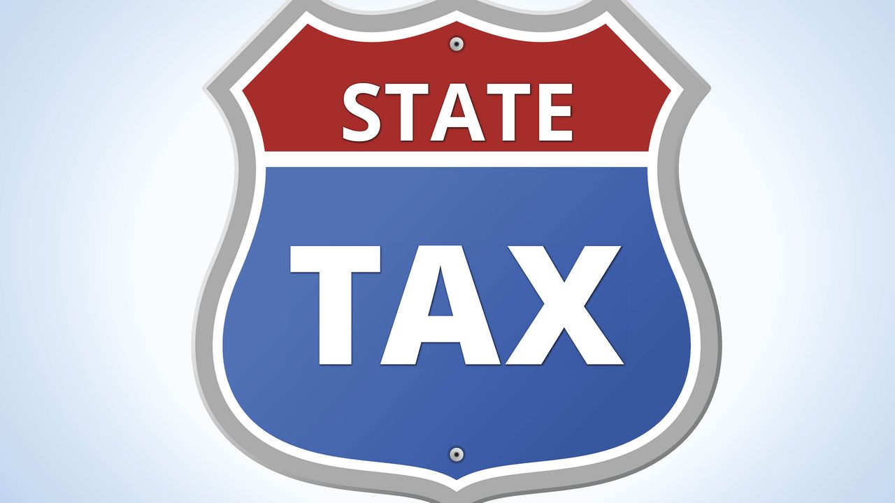 Picture of Interstate Sign with State Tax