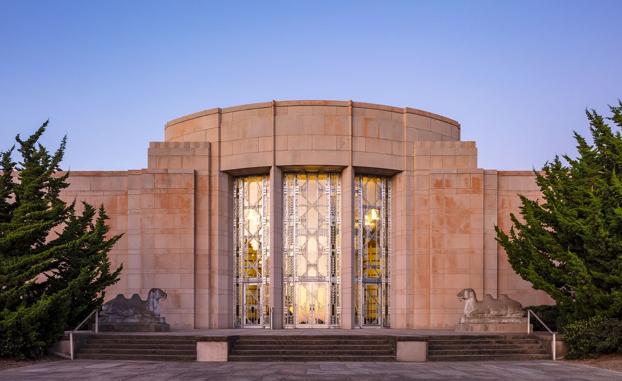 The preserved façade of the Asian Art Museum