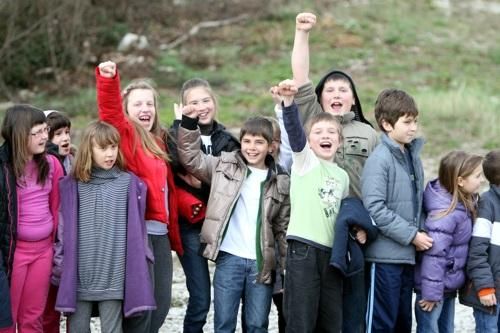 Young fans were out in support of the Istrian Trophy riders
