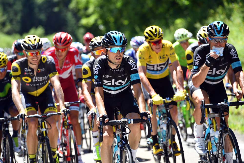 Mikel Nieve on stage 16 of the 2016 Tour de France