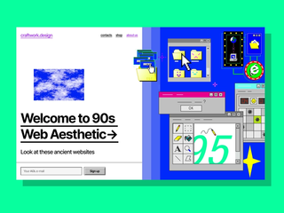 a web page that says 'welcome to 90s web aesthetic'