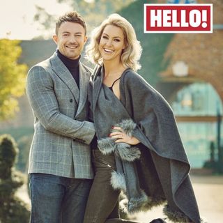 Natalie Lowe and fiance James Knibbs