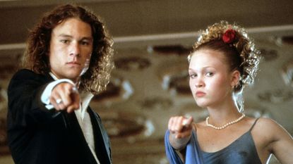heath ledger and julia stiles in 10 things i hate about you