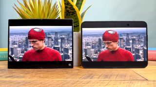 iPhone Duo vs Galaxy Z Fold 8 display showing Spider-Man Brand New Day
