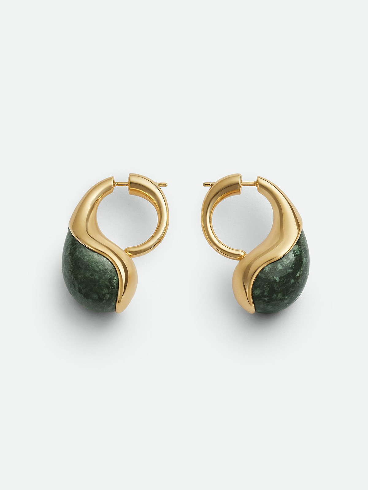 Women&#039;s Drop Marble Earrings in Green Marble Alpi