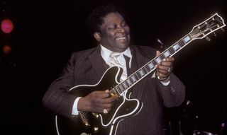 B.B. King performs onstage at the Ritz in New York City on February 4, 1981
