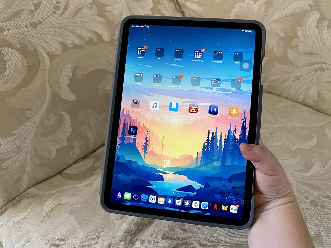 Logitech Folio Touch Reading Mode