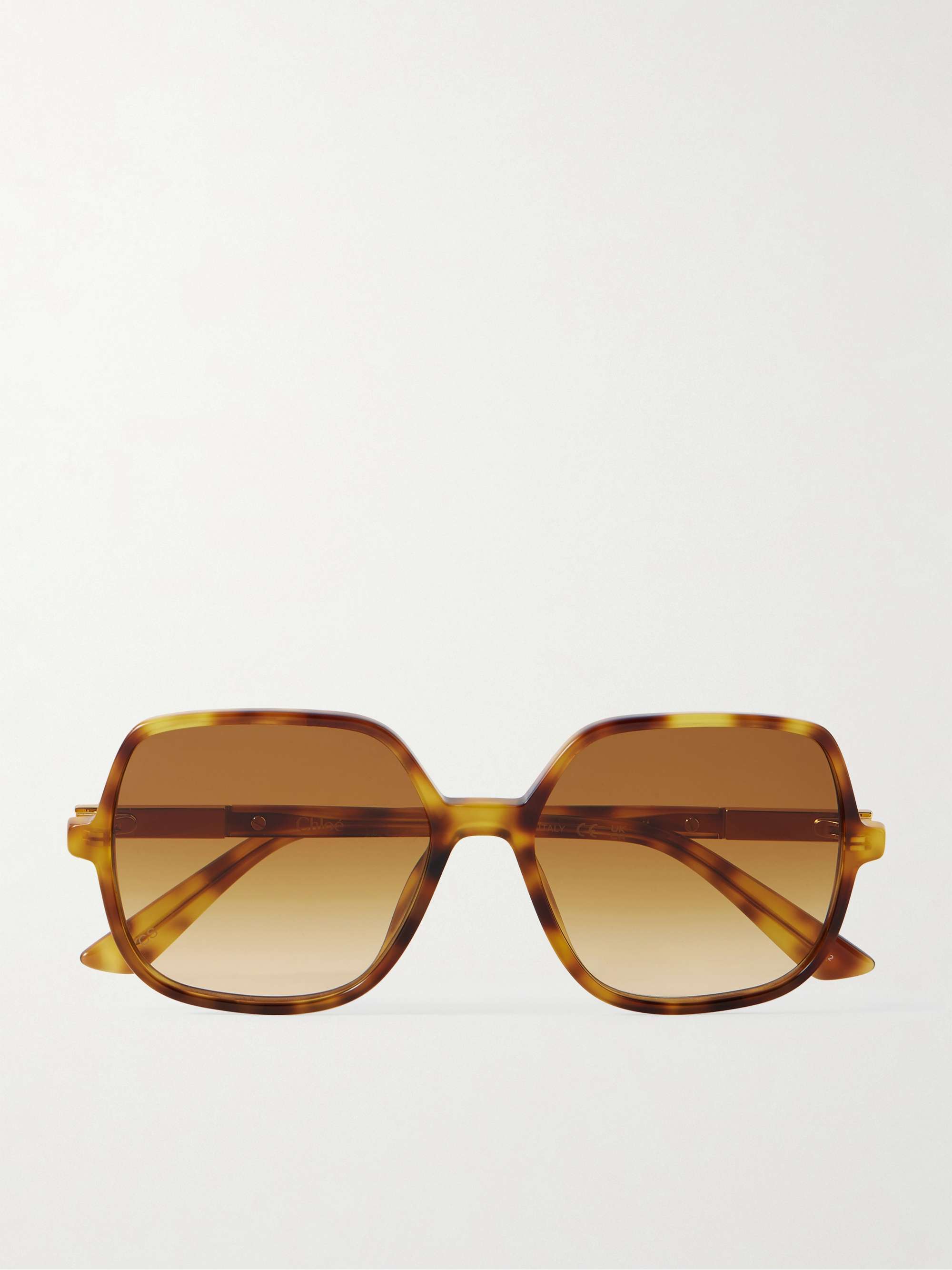 Judy Round-Frame Tortoiseshell Acetate Sunglasses