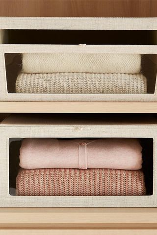 Closet organizers: Image of The Container Store linen organizer