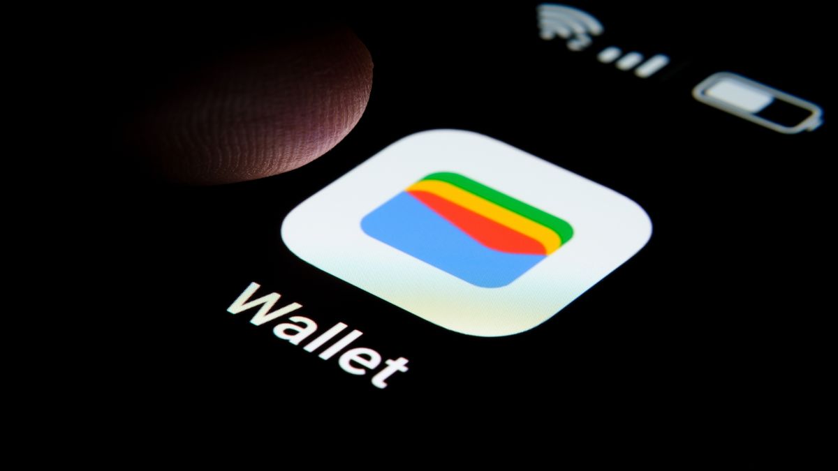 Google wallet app on screen